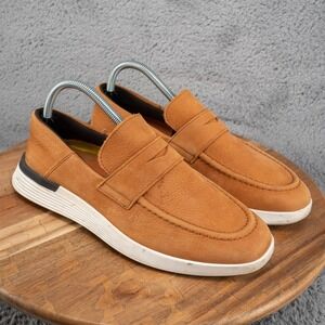 Wolf & Shepherd Honey Suede Crossover Loafer Men's Size 8M Slip On Dress Shoes